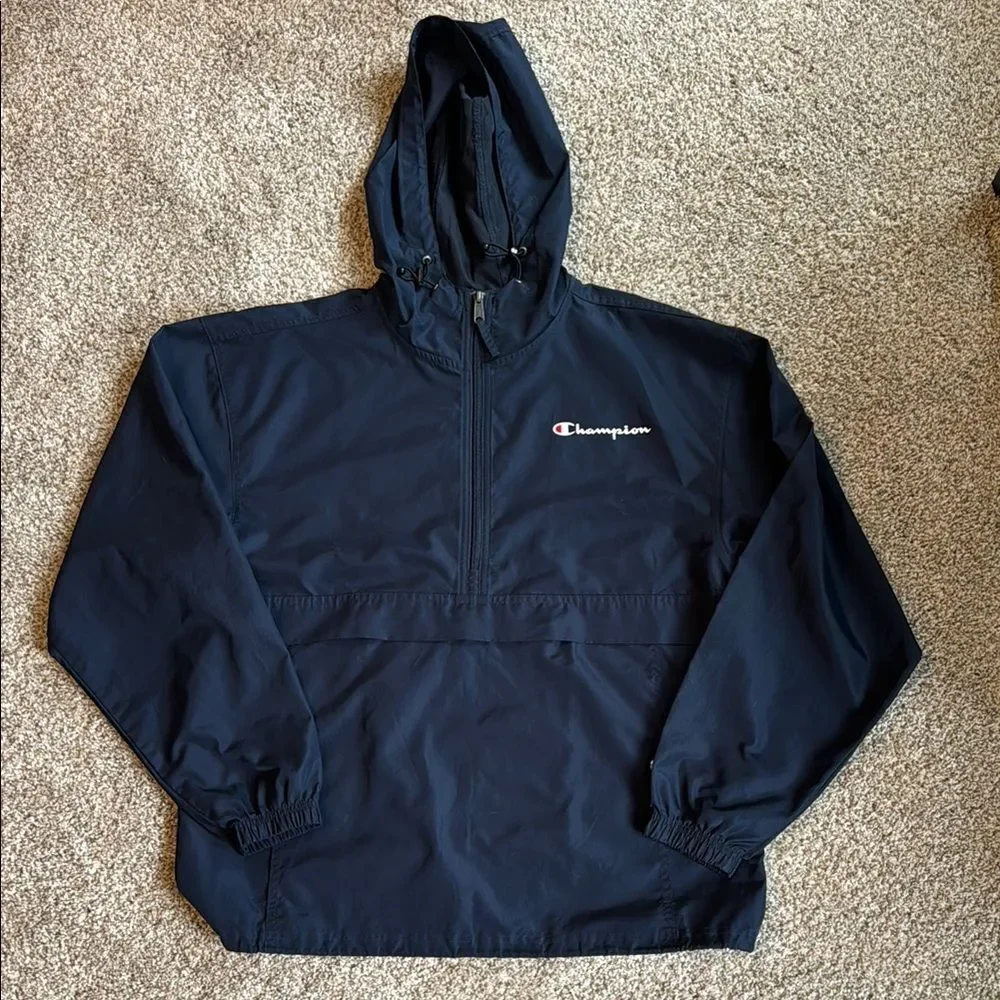 Men’s Champion Stadium Packable Jacket | Medium | Navy